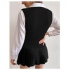 Milumia Women's Cable Knit V Neck Sweater Vest Sleeveless Ribbed