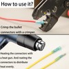 Feggizuli 110pcs Heat Shrink Bullet Wire Connectors Kit, Waterproof Bullet