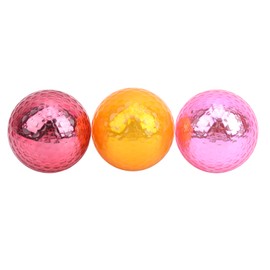 Plated Metal Color Golf Ball 1.68in Practice Balls Indoor Outdoor Training Aids Gifts