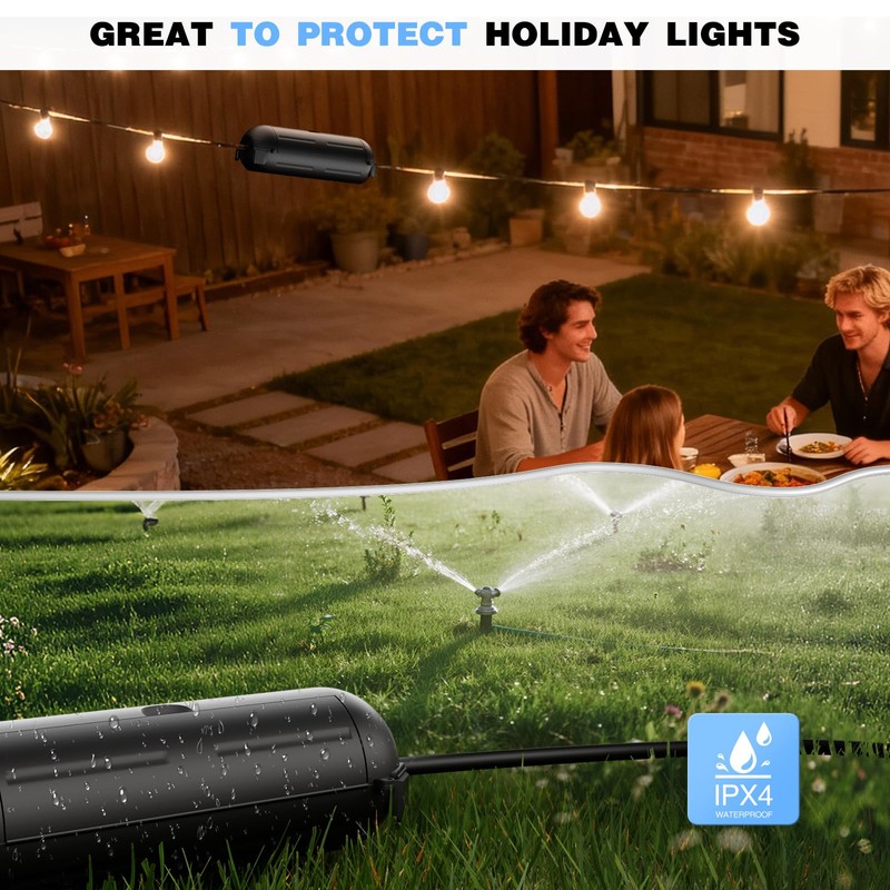 Flemoon [3 Pack] Outdoor Extension Cord Safety Cover with Waterproof