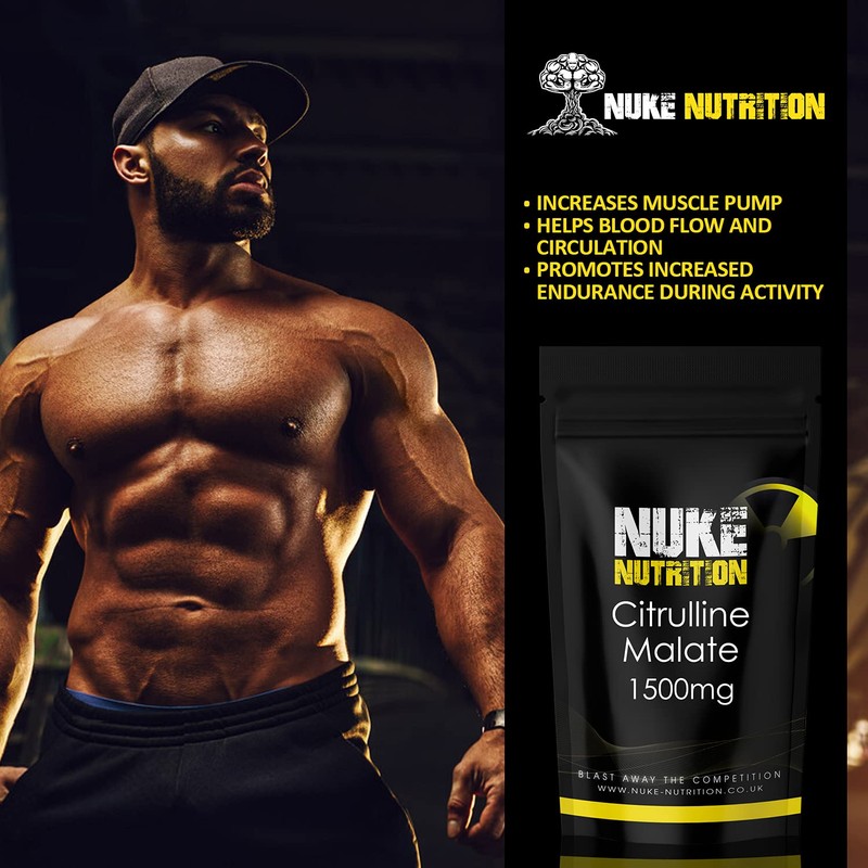 Nuke Nutrition L Citrulline Malate Capsules | 120 Capsules |