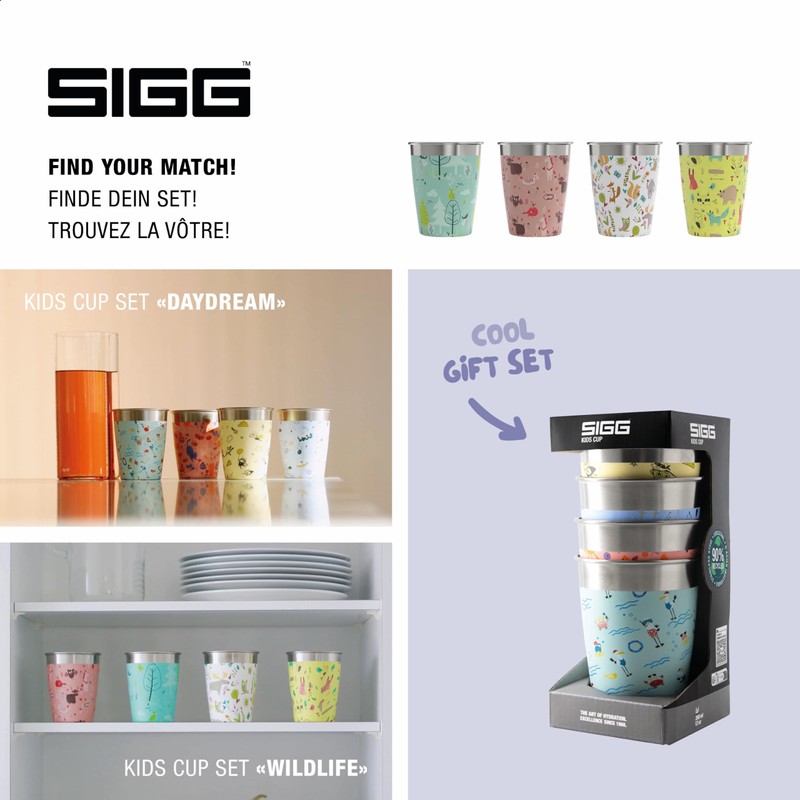 Sigg 6043.40 Kids Cup Set Kinderbecher Children's, Daydream