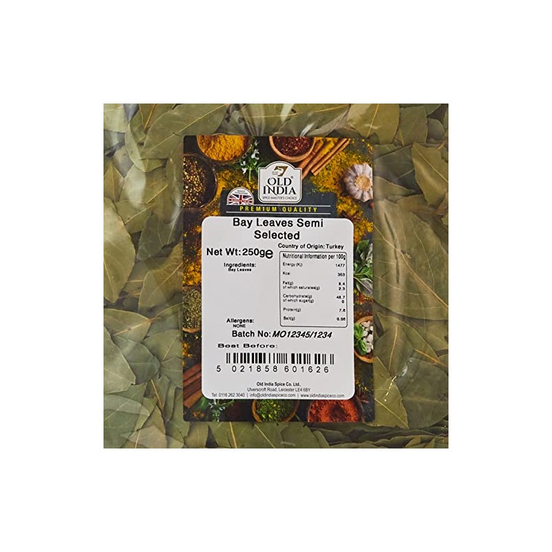 Old India Bay Leaves Semi Selected 250g