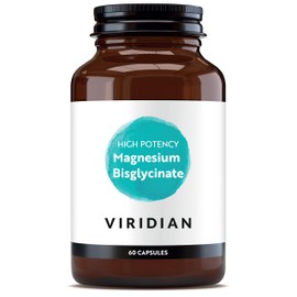 Viridian - High Potency Magnesium Bisglycinate - 60 Capsules – 200mg Per 2 Capsules – High Bioavailability Formula – Vegan Food Supplement with 100% Active Ingredients