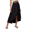 Heathyoga High Waist Wrap Skirt with Shorts Flowy Skirts for
