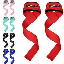 Gagasport Wrist Straps for Weightlifting – Cotton Gym Straps for Strength Training, Powerlifting, Deadlifts & Workout – Lifting Straps for Men & Women (Black)