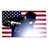 CafePress Welding: Welder & American Flag Sticker Rectangle Bumper Sticker