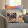 CafePress Beautiful Zebras Everyday Pillow Square Pillow, Decorative Accent Pillow