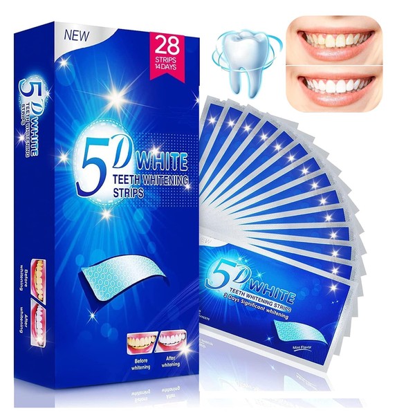 14Pares-28 Tira Tiras Blanqueadoras De Dientes,Tiras Blanqueadoras Dientes, Para Limpiar