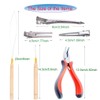 JFFX Hair Extensions Tools, Kits for Micro Link Hair Feather