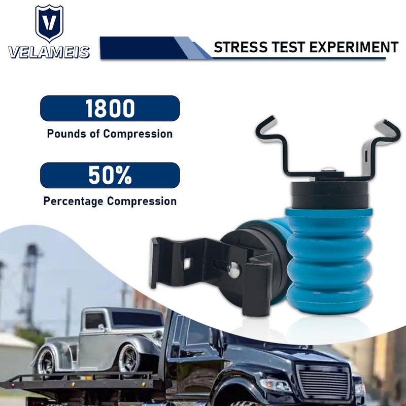 V VELAMEIS TSS-107-40 Trailer Auxiliary Spring Air Helper Springs Left/Right