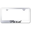 Ford Laser Etched Script Stainless Steel License Plate Frame (Chrome)