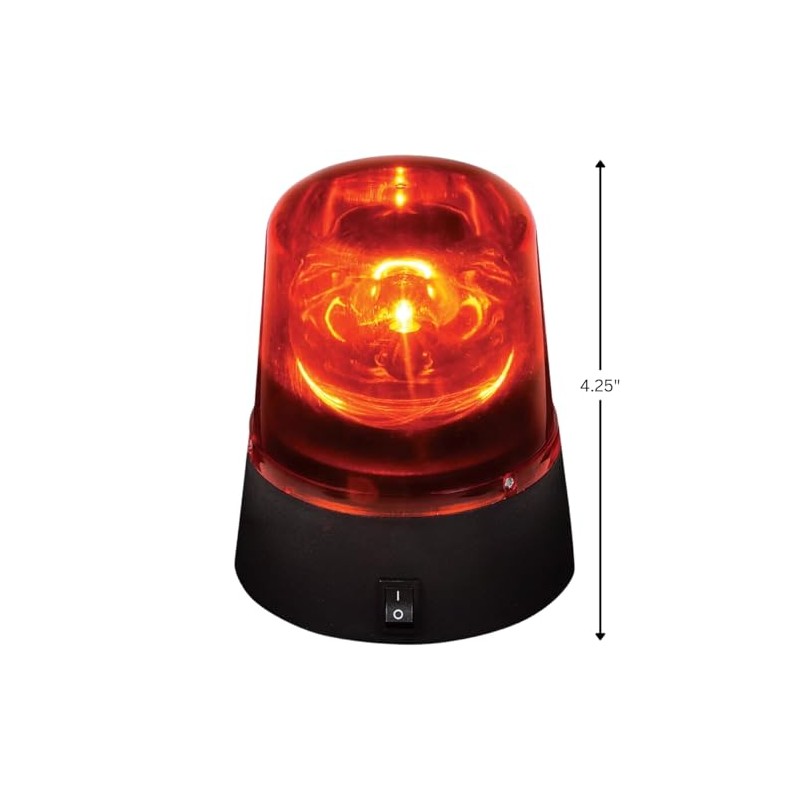 Rhode Island Novelty 4.25" RED POLICE BEACON LIGHT