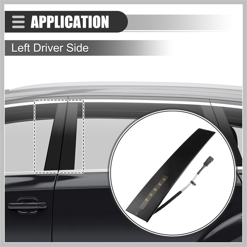 RATCHROLL B Pillar Trim, Left Driver Side Door Entry Keypad