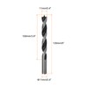 sourcing map Brad Point Drill Bits 11mm(28/64") Dia Straight Round