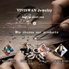 VIVISWAN Natural 10-12mm Gorgeous Semi-Precious Gemstones Healing Crystal Stretch Elastic