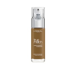 L'Oreal Paris Foundation True Match Liquid Foundation, 9.5 W, Mahogany with Hyaluronic Acid & SPF 17, 30 ml
