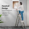 GameGem 4 Step Ladder, Folding Step Stool with Anti-Slip and