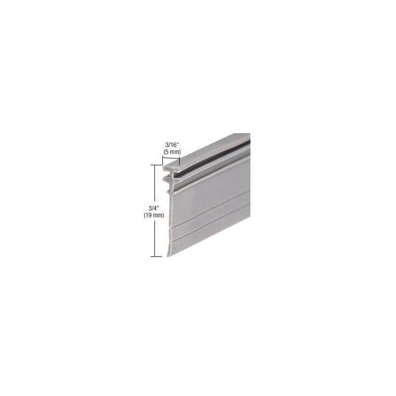 CRL Gray Shower Door Vinyl "T" Seal and Sweep -