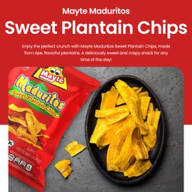 Mayte Maduritos || Sweet Plantain Chips || 3 oz / 85 g || (Pack 02) Always Crunchy
