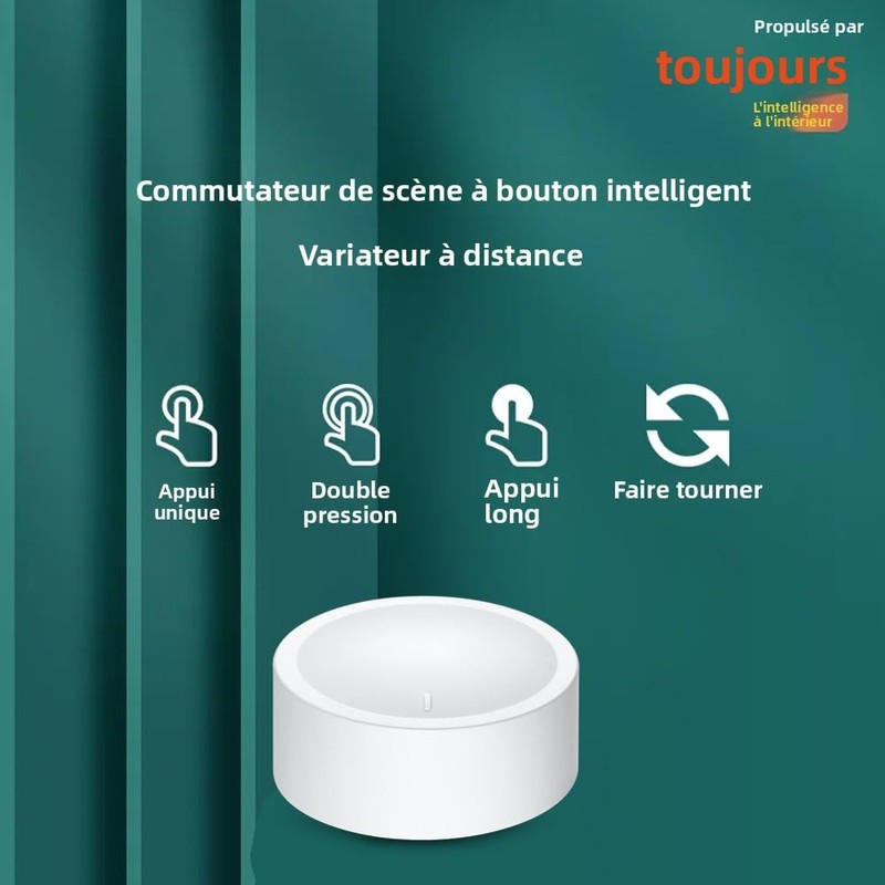 Haozee ZigBee Wireless Smart Knob 3.0 Switch, Single Colour Light