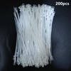 QYIMLI 200pcs Zip Tie with Screw Hole, 8 inch Automotive