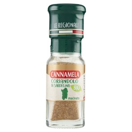 Cannamela - Le Regionali BIO, Coriandolo Macinato di Sardegna, Confezione da 20g. Ideale per zuppe, legumi, selvaggina, pesce, cous cous e cucina mediorientale