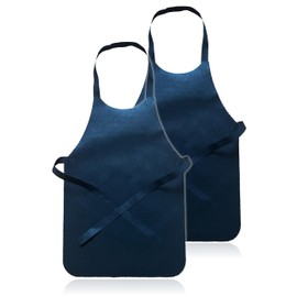 AZure Disposable Aprons, Non-woven Fabric, Individually Packaged, 40 Pieces, With Waist Ties, Black