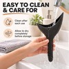 Female Urination Device for Standing Convenience – Black Portable Silicone
