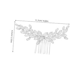 COLLBATH Bridal Shower Hair Side Comb Flower Bridal Hair Clips Accessories Bride