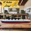 RMS Lusitania Model Ship 1 Ft Long By TitanicToyCo -