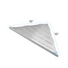 FerdY 2-Pack 10" Brushed Nickel Recessed Corner Shower Shelf, for