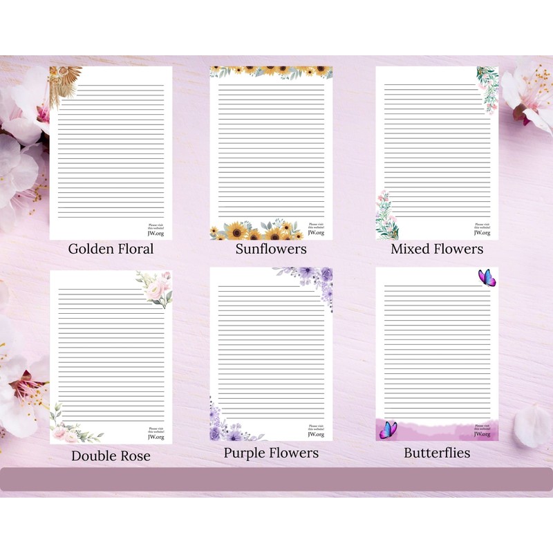 JW Letter Writing A4 Pad Stationery Paper Lined Gift Notepad