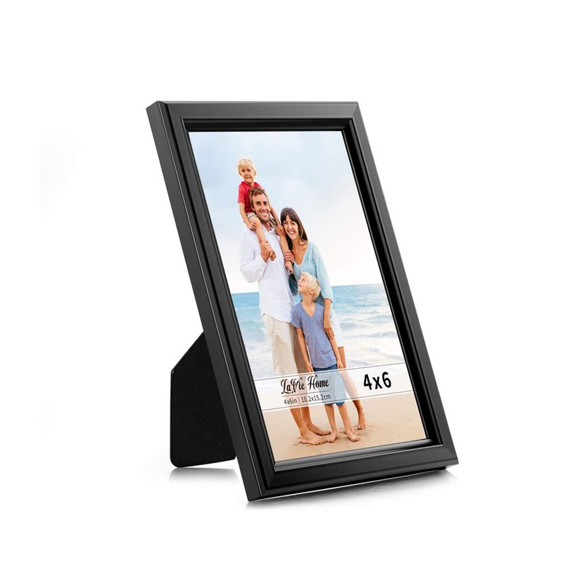 LaVie Home 4x6 Picture Frames (6 Pack, Black) Simple Designed