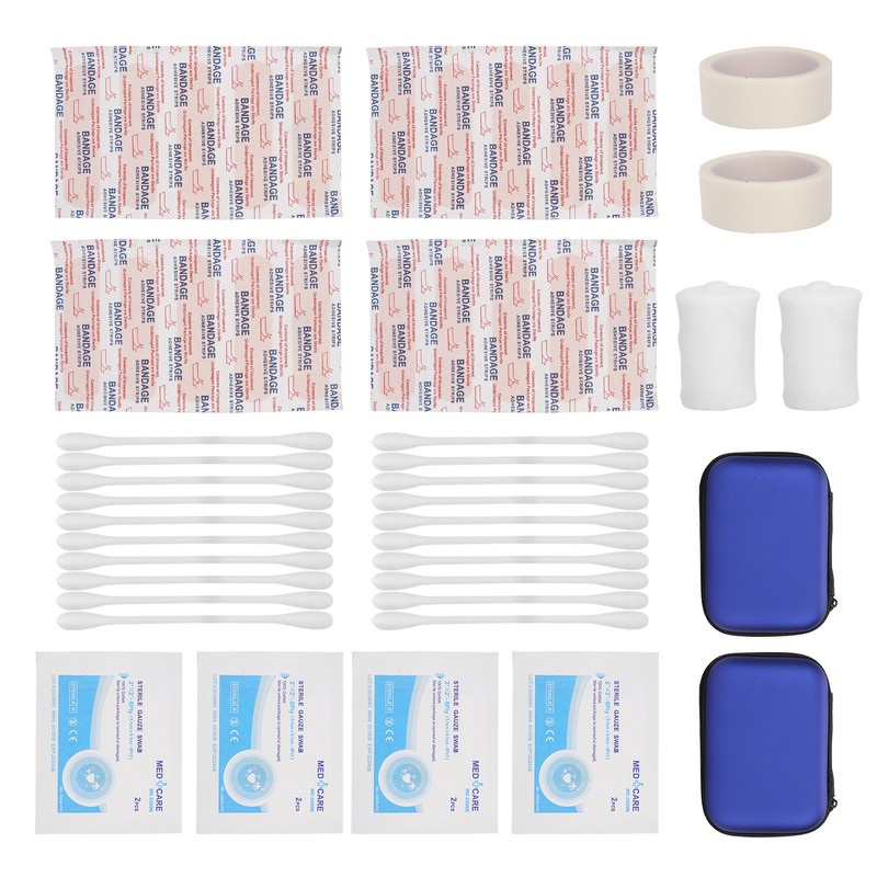 2 Sets Emergency Aid Kit Outdoor Household Bandage Dressing Gauze