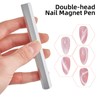 NICENEEDED Cat Eye Tools for Nails, Double-Head Nail Wands, Hexagonal