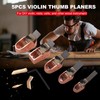 5pcs Woodworking Plane Cutter Set Violin Thumb Planers Curved Sole
