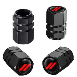 4PCS Tire Valve Stem Caps Fit for Dodge Challenger Charger Durango Avenger Auto Accessories, Universal Stem Covers for Cars Trucks Motorcycles SUVs Bikes