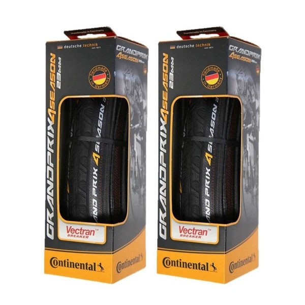 Continental Grand Prix 4-Season 700x25 Folding Clincher Tire 2-Pack