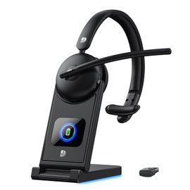 Dytole Bluetooth Headset with AI Noise Cancelling Microphone 60 Hrs Working Time Wireless Headset with Microphone