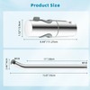 Hibbent Shower Slide Bar with Handheld Shower Head Holder, Stainless