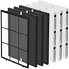Elnuliros 116130 Replacement Filter Compatible with Winix 5500-2 Am80 Plasmawave Air Puri-Fier, 3 Premium Filters and 3 Activated Carbon Pre-Filters and 1 Washable Pre-Filter, 3 Set