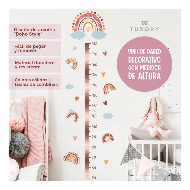 Organizador Macramé Arcoíris Para Moños Decoración Niña