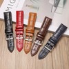 Aoeiwv Genuine Leather Watch Bands Quick Release Soft Calfskin Alligator
