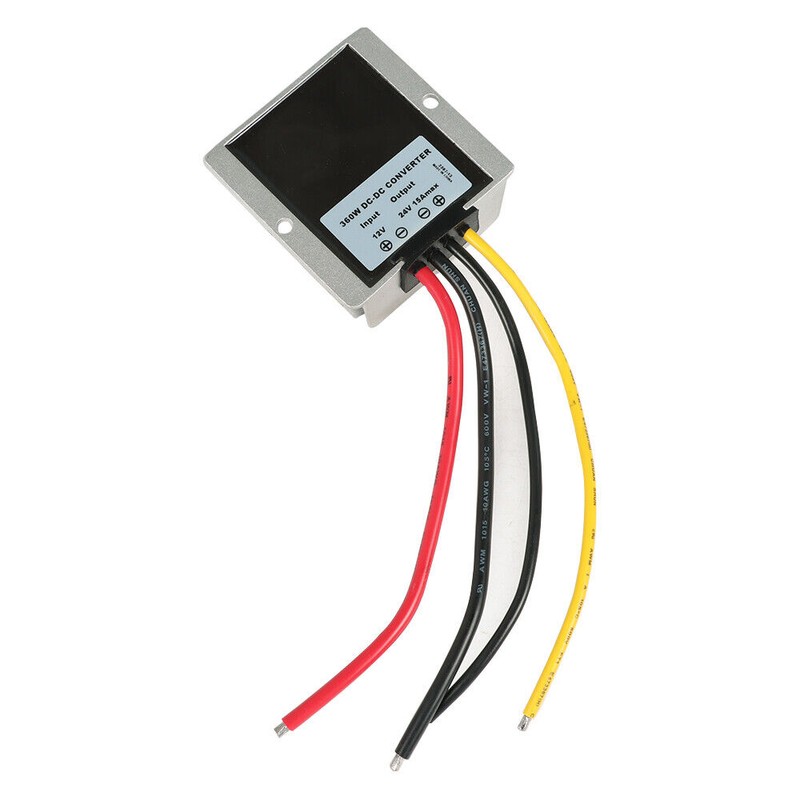 findmall 12V to 24V 15A 360W Waterproof DC/DC Car Voltage
