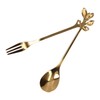 8Pcs Branch Design Coffee Spoon Stainless Steel Fruit Fork Dessert