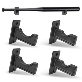 Hikeen Baseball Bat Wall Mount, Baseball Bat Rack, Baseball Bat Holder Bat Wall Mount Bat Display Rack Wall Holder for Horizontal Display