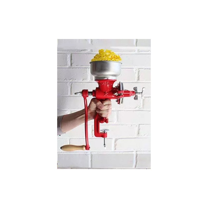 Estrella Cast Iron Manual Crank Corn Grain Grinder 14 Tall