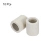 sourcing map 10pcs Ceramic Tube Insulated Electronic Wire Bundle Protection