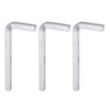QUARKZMAN Pack of 3 L-shaped square head wrenches, 8 mm,